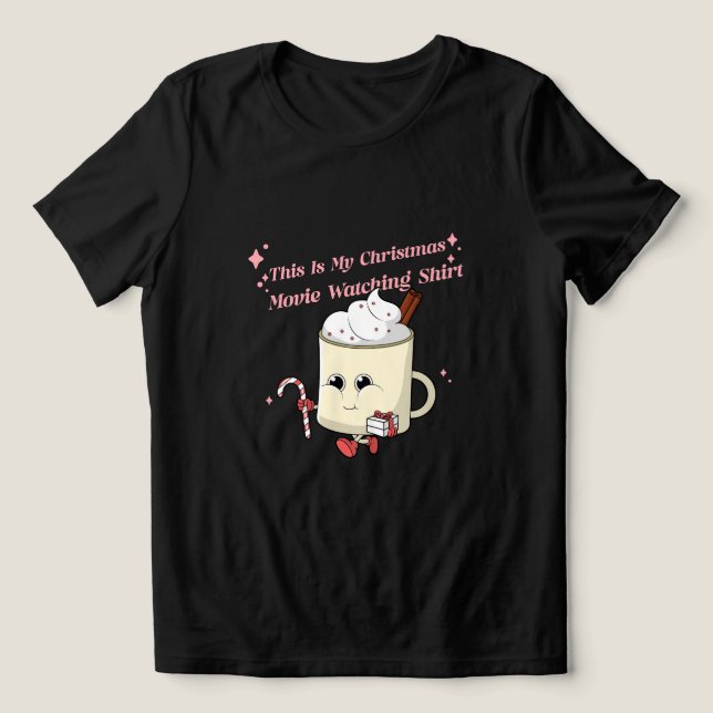 Este É O Meu Filme De Natal A Ver Camisa (Design frontal)
