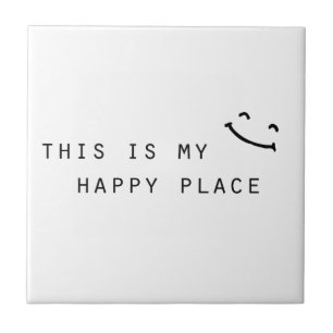 este é o meu lugar feliz design moderno simples