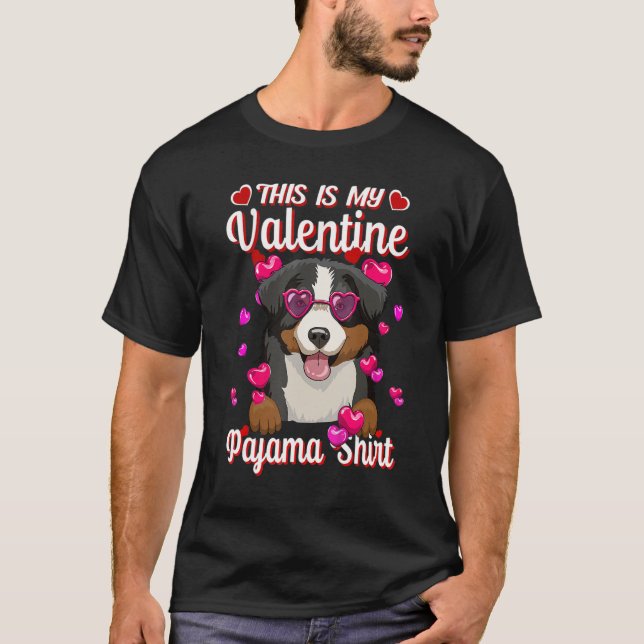 Este É O Meu Namorados Pajama Camisa Bernese Mount (Frente)