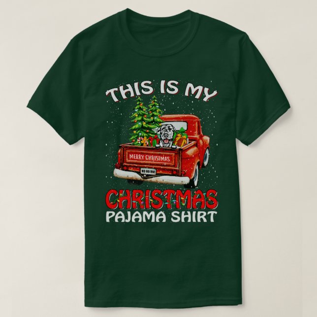Este É O Meu Pajama De Natal A Camisa De Wolfhound (Frente do Design)