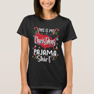 Este É O Meu Pajama De Natal A Camisa Engraçada Tr