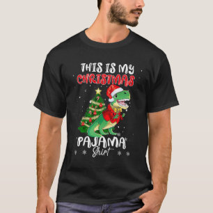 Este É O Meu Pajama De Natal A Camisa TRex Dinossa