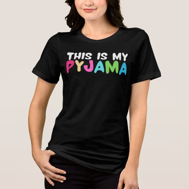 Este É O Meu Pijama - Design Divertido de Sono par (Frente)
