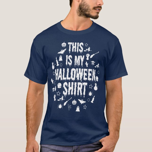 Este é o meu presente de camisa de halloween (Frente)