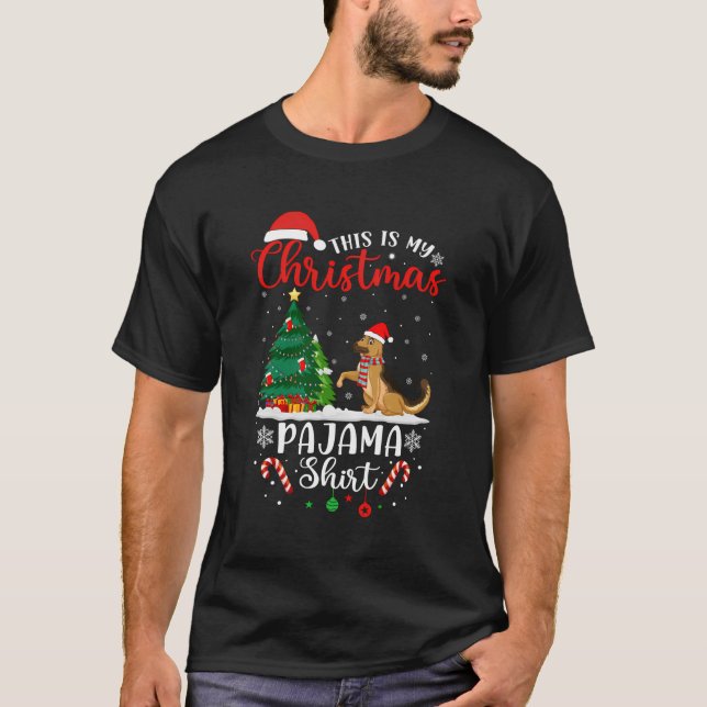 Este É O Meu Sheph Alemão Da Camisa De Natal (Frente)