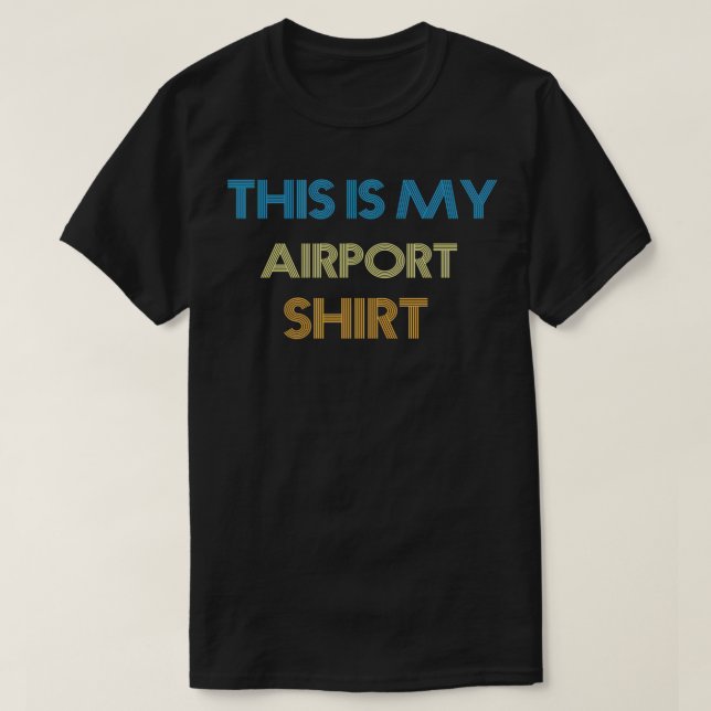Este é o meu visto de Camisas do Aeroporto no aero (Frente do Design)