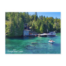 Este é Tobermory, cartão postal do Canadá