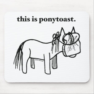 este é um mousepad do ponytoast
