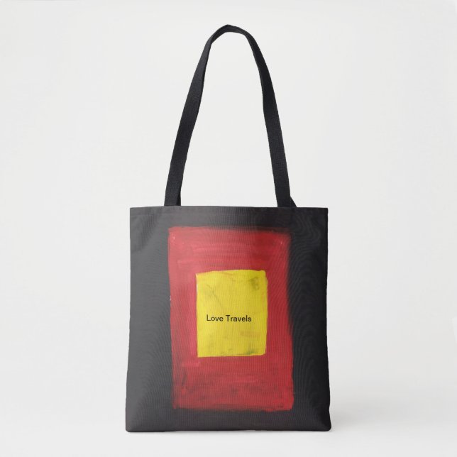 Este é um texto Tote Bag Love design. (Frente)