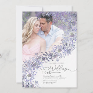 Este elegante aniversário de casamento Convite fot