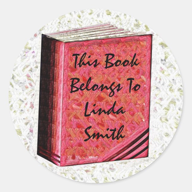 Este Livro Pertence A... Adesivo (Frente)