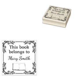 Este Livro Pertence A | Carimbo de Arte da Madeira