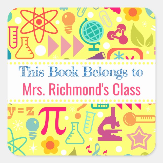 Este Livro Pertence À Etiqueta De Matemática E Ciê (Frente)