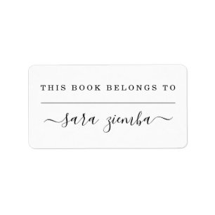 Este Livro Pertence à Etiqueta do Livro