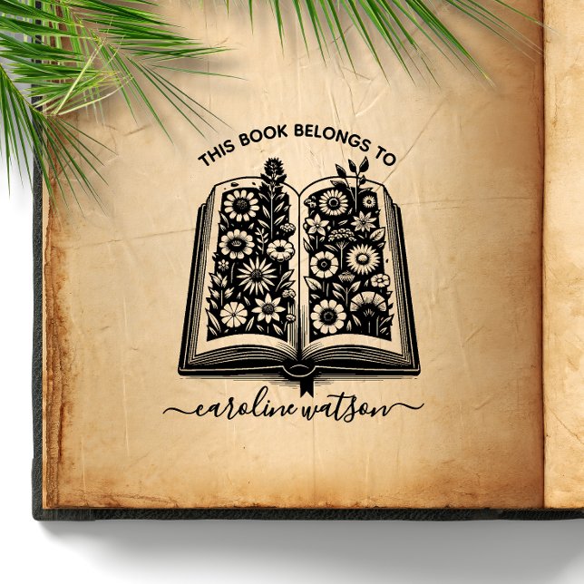 Este livro pertence ao livro Floral Carimbo de Bor (Criador carregado)