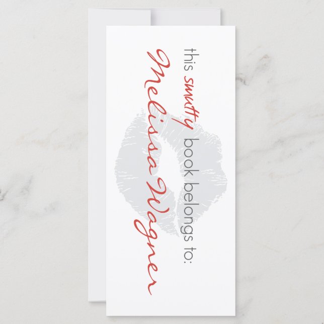 Este Livro Smutty Pertence ao Marcador (Verso)