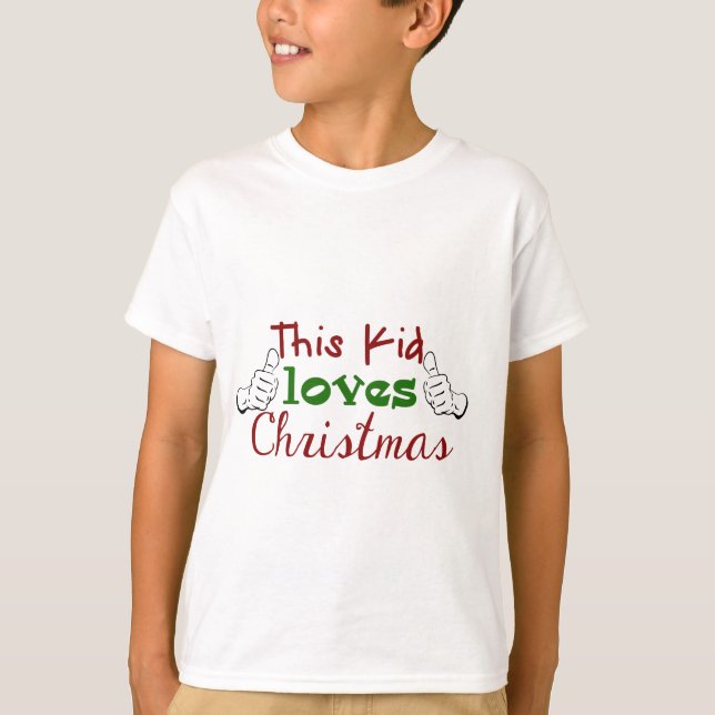 Este miúdo ama a camisa do Natal (Frente)