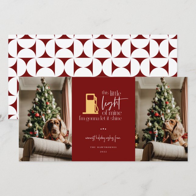 Este Pequeno Natal Engraçado 2 Foto (Frente/Verso)