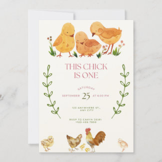 Este Pintinho é um convite de aniversário