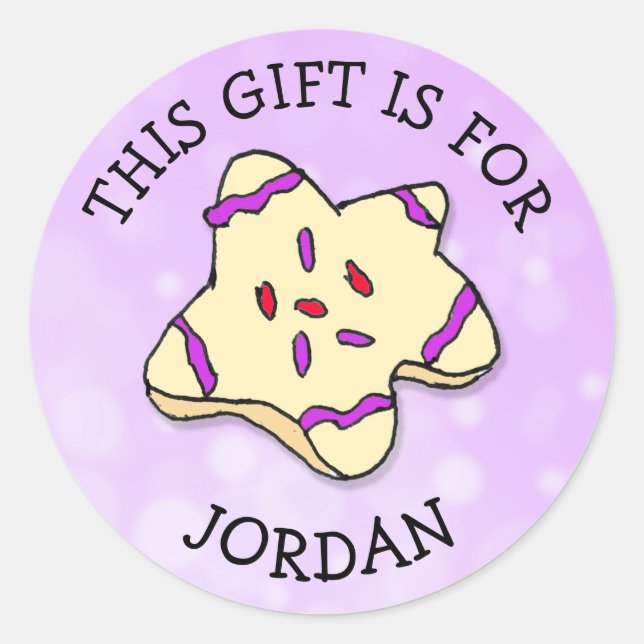 Este presente é para (Adicionar nome) Etiqueta de  (Frente)