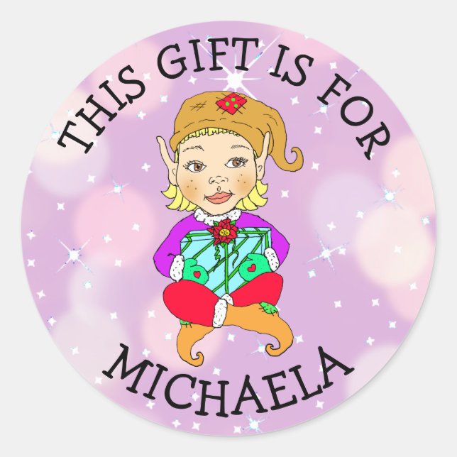 Este presente é para (Adicionar nome) Etiqueta de  (Frente)