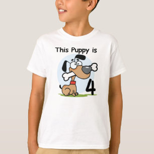 Este Puppy 4º aniversário Camisetas e presentes