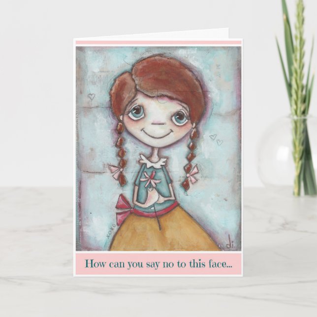 Este Rosto - Cartão de Aniversário (Frente)