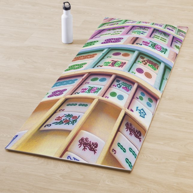 Esteira da ioga de Tromp L'oeil do jongg do Mah (In Situ)