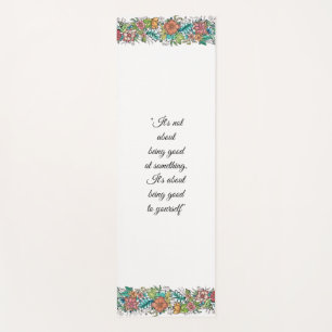 Esteira floral da ioga da arte - personalize suas