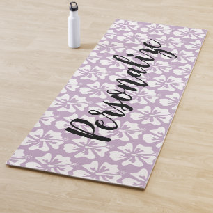 Esteira havaiana personalizada da ioga da flor