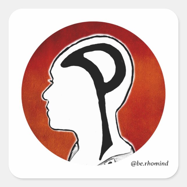 Esteja 100 no adesivo da mente (Frente)