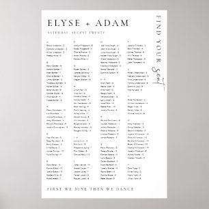 Estelle Modern Minimamente Poster de Assentos Alfa