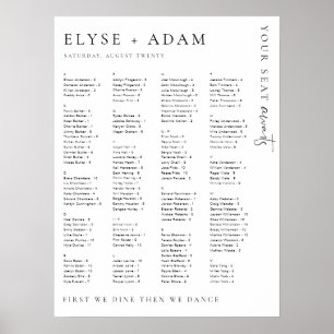 Estelle Modern Minimamente Poster de Assentos Alfa