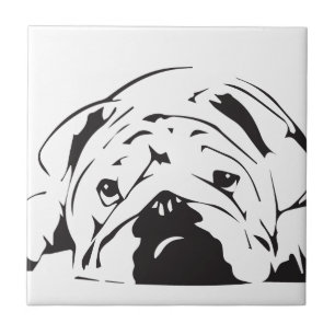 Estêncil britânico do buldogue