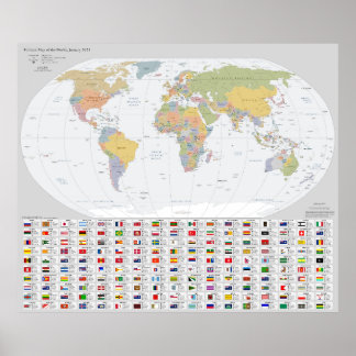 Estes Fair Shores World Map 2023 Poster