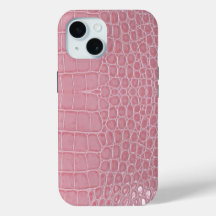 Estética de couro de crocodilo rosa