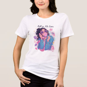 Estética dos Anos 90 Garota do Telefone Retrô