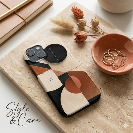 Estética Geométrica Neutra de Luxo iPhone 13 Mini