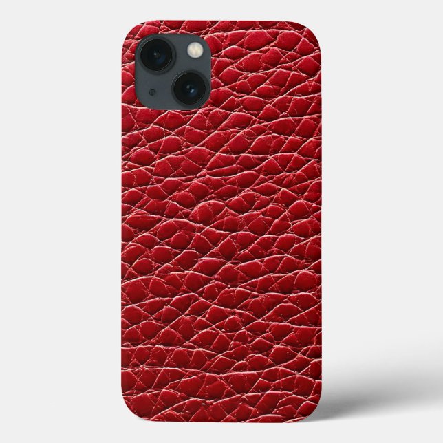 Estética Moderna Elegante Couro Falso Vermelho (Verso)