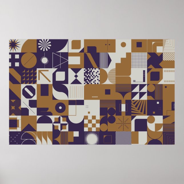 Estética neomoderada do brutalismo design poster (Frente)