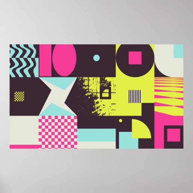 Estética neomoderada do brutalismo design poster (Frente)