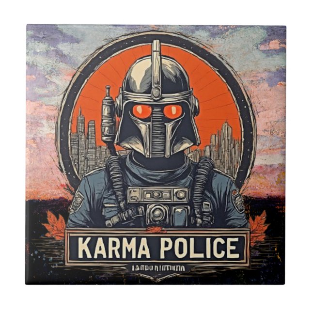 Estética Steampunk - Polícia de Karma do SciFi Ret (Frente)