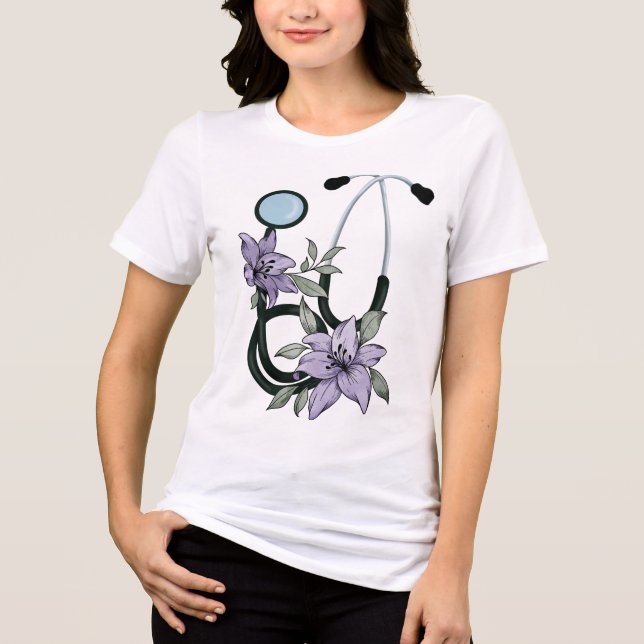 Estetoscópio Floral – Cura em Flor (Frente)