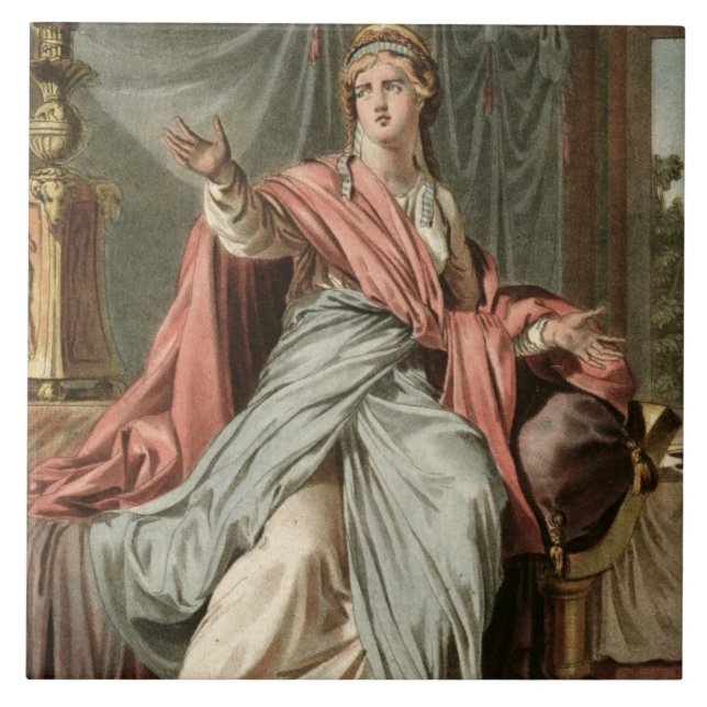 Esther, traje para "Esther" por Jean Racine, de (Frente)
