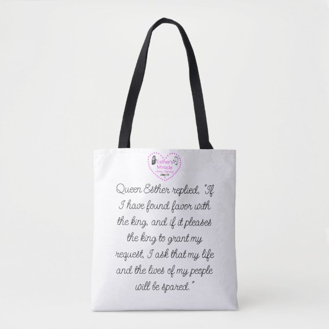 Esther's Miracle Tote Bag (Frente)