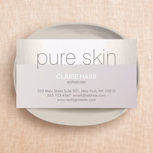Estheticista Spa Salon Cartão de visita (Criador carregado)