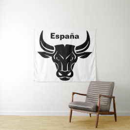 Estilhada tapeçaria personalizada de texto Bull