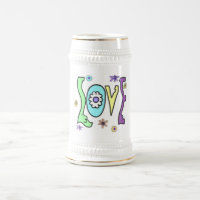 Estilo 60s/70s retro: Caneca de cerveja do "amor"