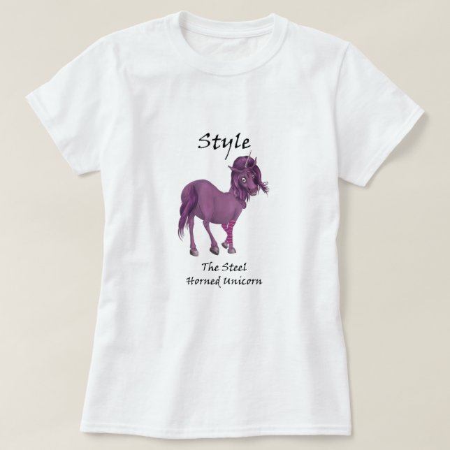Estilo A Camisa De Cheiro De Unicórnio Com Cheiro  (Frente do Design)