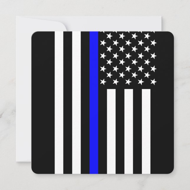 Estilo Americano Thin Blue Line (Frente)
